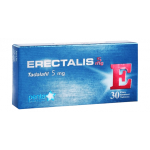 ERECTALIS 5 MG ( TADALAFIL ) 30 FILM-COATED TABLETS